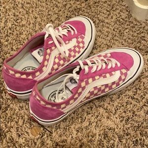White and lavender color vans